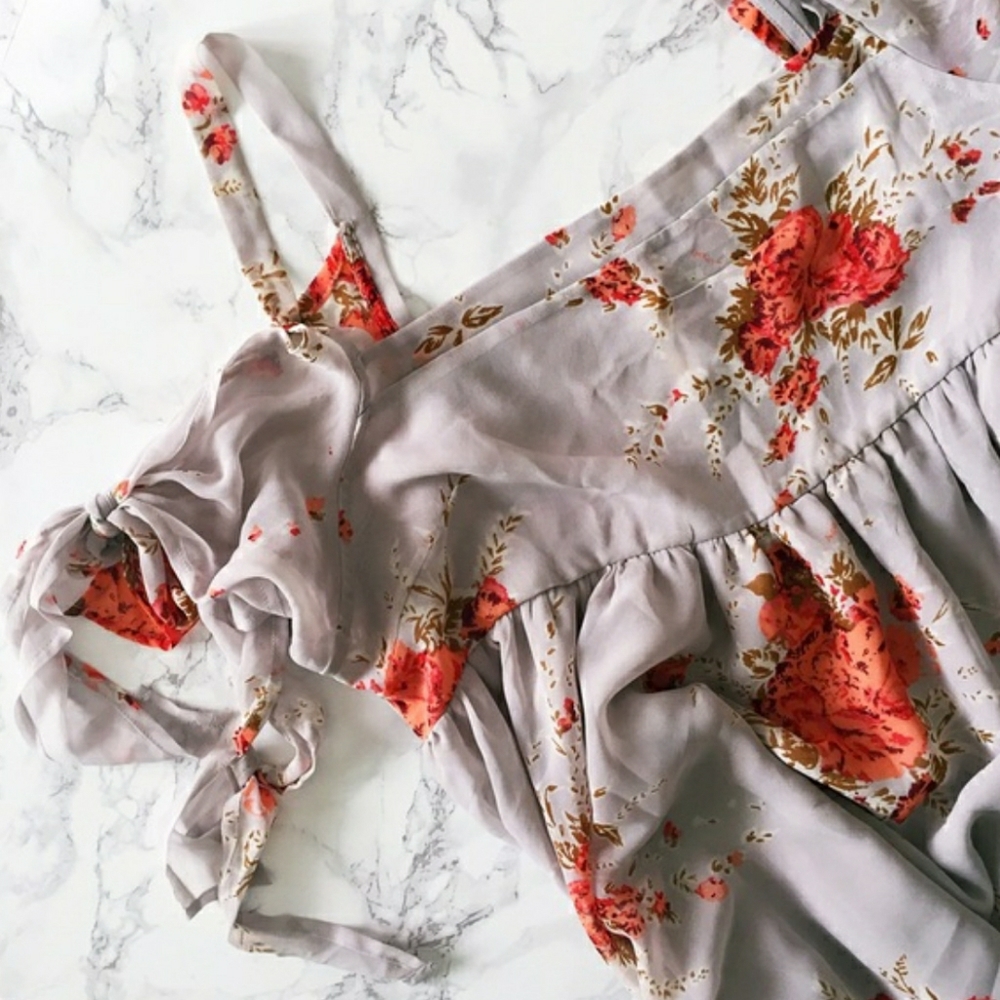 Free People | Tied To You Floral Midi Dress - Picture 2 of 7